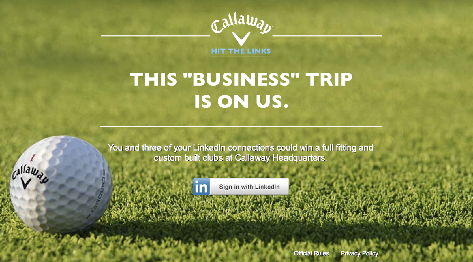 Callaway Hit The Links